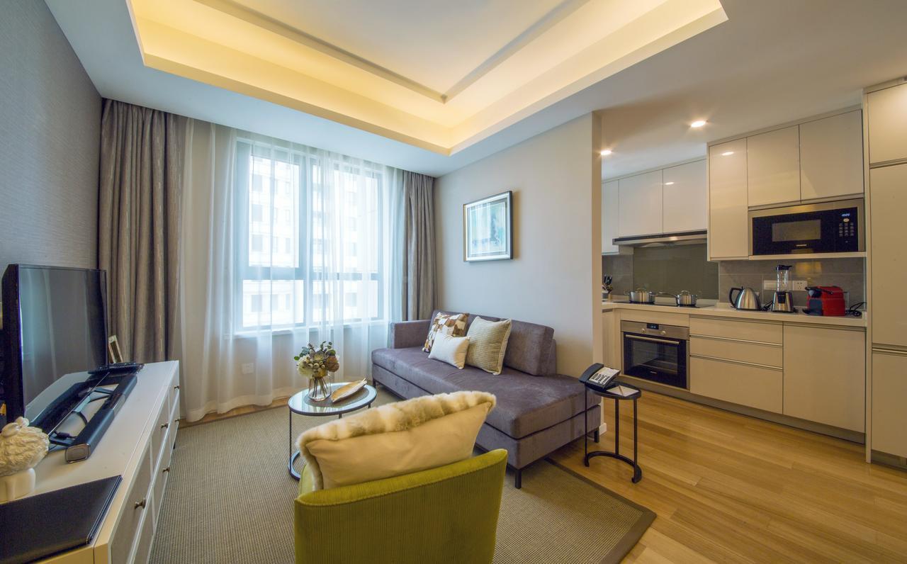 One Sunland Serviced Suites Managed By Lanson Place Šanghaj Exteriér fotografie